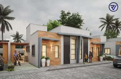 Casa em condomínio fechado com 2 quartos à venda na pastor joão vicente queiroz, 78, pacheco, caucaia, 62 m2 por r$ 223.000