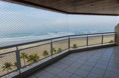 Frente mar, locação de 2 dormitorios com suite mobiliado, vila assunção