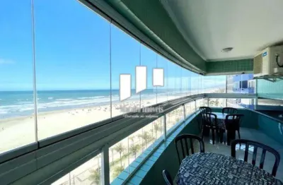 Apartamento 4 dormt frente mar na guilhermina em praia grande sp.