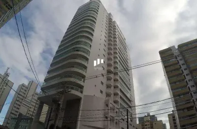 Apartamento com 3 suítes e varanda gourmet com vista para o mar em praia grande sp.