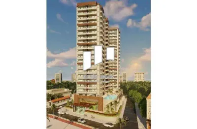 Apartamento com 2 dorm e varanda gourmet de frente para o mar na praia grande sp.