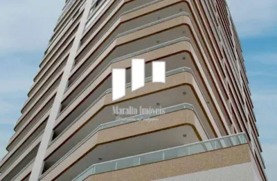 Apartamento com sacada gourmet com linda vista para o mar em praia grande sp.