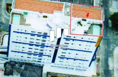 Linda cobertura com piscina vista mar e espaço gourmet amplo