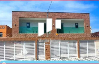 Casa em condominio nova 2 dormitórios de frente com sacada, em praia grande s. paulo..