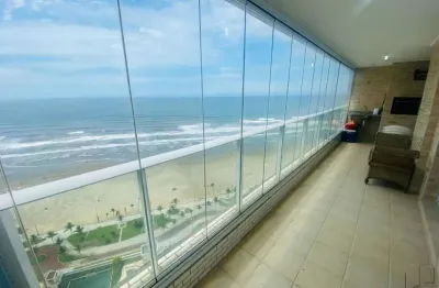 Apartamento de 3 dormitórios com vista panorâmica para o mar em praia grande sp
