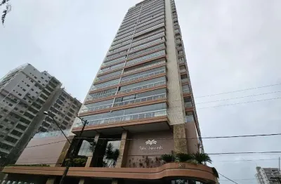 Apartamento de luxo na guilhermina: 3 quartos, 3 suítes, 1 sala, 4 banheiros, 2 vagas de garagem, 122m² - praia grande-sp.