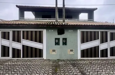 Imperdível casa à venda em praia grande-sp, maracanã: 2 quartos, 2 suítes, 1 sala, 3 banheiros, 2 vagas - 132,60 m²!