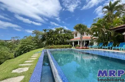 Casa com vista mar em ubatuba, em condomínio. 5 dormitórios. praia dura.