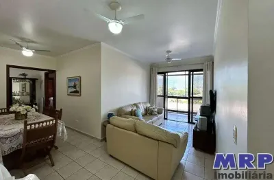 Apartamento em ubatuba, 3 dormitórios, à 150 metros da praia do sapê, com vista mar.