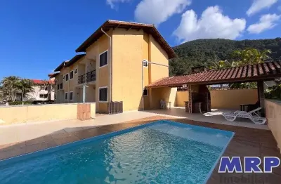 Apartamento com 2 quartos à venda, praia da lagoinha, ubatuba. condomínio com piscina.