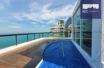 Cobertura com 3 dormitórios à venda, 312 m² por r$ 6.980.000,00 - são conrado - rio de janeiro/rj