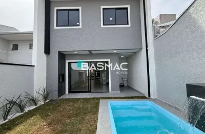 Casa em condomínio fechado com 3 quartos à venda na rua melro, 284, gralha azul, fazenda rio grande, 119 m2 por r$ 849.900
