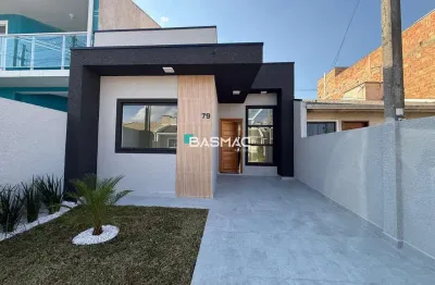 Casa em condomínio fechado com 3 quartos à venda na avenida polônia, 1303, nações, fazenda rio grande, 63 m2 por r$ 399.000