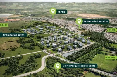 Terreno à venda, com 150m², - parque espírito santo - cachoeirinha / rs por r$ 123.390,32
