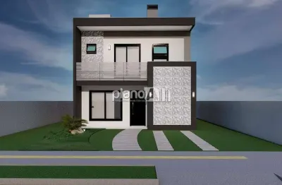 Casa em condomínio central square à venda, com 99,2m², 3 quartos 1 suíte - passo das pedras - gravataí / rs por r$ 699.000,00