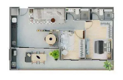 Apartamento com 2 quartos à venda no Ponta da Praia, Santos 