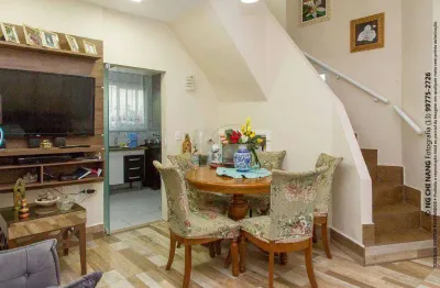 Casa com 3 dormitórios à venda, 88 m² por r$ 750.000,00 - marapé - santos/sp