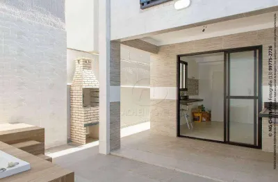 Casa com 3 dormitórios à venda, 123 m² por r$ 1.650.000,00 - boqueirão - santos/sp