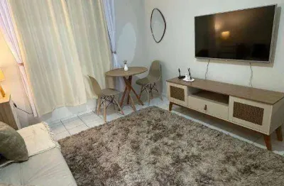 Kitnet com 1 dormitório para alugar, 17 m² por r$ 2.500,02/mês - aparecida - santos/sp