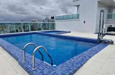 Apartamento com 2 sacadas, 2 dormitórios, 1suíte,1wc social, elevador lazer, vaga demarcada à venda, 76 m² por r$ 975.020 - ponta da praia - santos/sp