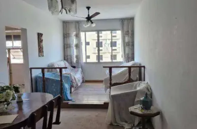 Apartamento com 2 dormitórios2 banheiros  elevador, garagem demarcada à venda, 90 m² por r$ 590.000 - aparecida - santos/sp