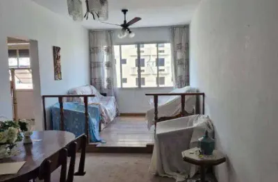 Apartamento com 2 dormitórios2 banheiros  elevador, garagem demarcada à venda, 90 m² por r$ 590.000 - aparecida - santos/sp