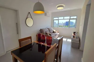 Apartamento com 2 dormitórios à venda, 70 m² por r$ 490.000,00 - marapé - santos/sp