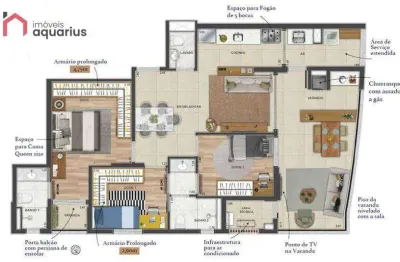 Apartamento no condomínio marinella exclusive  com 3 dormitórios à venda, 92 m² por r$ 1.170.000 - jardim apolo - são josé dos campos/sp