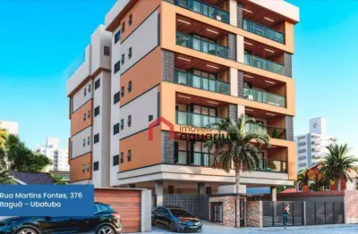 Apartamento com 2 dormitórios à venda, 73 m² por r$ 750.000,00 - itaguá - ubatuba/sp