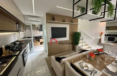 Sobrado com 2 dormitórios à venda, 63 m² por r$ 325.200,00 - eugênio de melo - são josé dos campos/sp