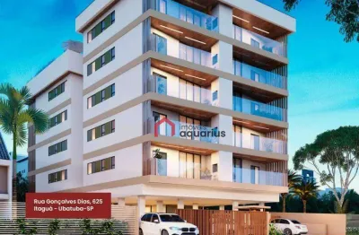 Apartamento com 2 dormitórios à venda, 70 m² por r$ 750.000,00 - itaguá - ubatuba/sp