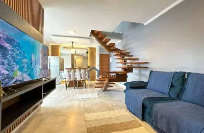 Apartamento cobertura com 3 dormitórios à venda, 150 m² por r$ 2.025.000 - praia das toninhas - ubatuba/sp