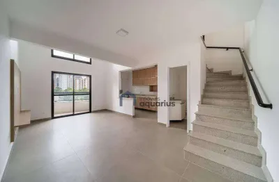 Apartamento duplex com 1 dormitório para alugar, 78 m² - jardim aquarius - são josé dos campos/sp