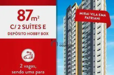 Apartamento com 2 dormitórios à venda, 87 m² por r$ 1.277.000,00 - vila ema - são josé dos campos/sp