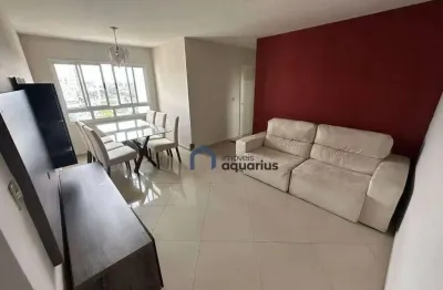 Apartamento mobiliado no edifício colinas do parahyba com 3 dormitórios para alugar, 75 m² - jardim das colinas - são josé dos campos/sp
