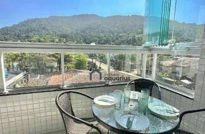 Apartamento com 2 dormitórios, 101 m² - venda por r$ 899.999,00 ou aluguel por r$ 5.560,00/mês - praia das toninhas - ubatuba/sp