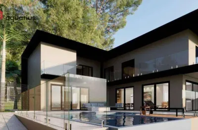 Sobrado com 5 dormitórios à venda, 392 m² por r$ 3.990.000,00 - condomínio reserva do paratehy - são josé dos campos/sp
