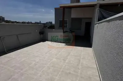 Linda cobertura para locação por r$2.900,00 | 2 dormitórios sendo 1 suíte | 2 vagas | bangú - santo andré - sp