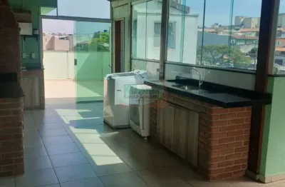 Linda cobertura a venda por r$690.000,00|  3 dormitórios sendo 1 suíte |  86m² | 1 vaga de garagem  | vila lutécia - santo andré / sp