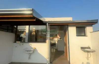 Linda cobertura para locação por r$2.972,00 | 2 dormitórios  | 88m² |  1 vaga de garagem  | vila pires - santo andré / sp