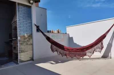 Linda cobertura a venda por  r$415.000,00|  2 dormitórios  | 76m² |  1 vaga de garagem  | parque marajoara- santo andré / sp