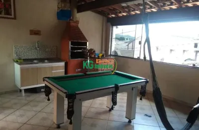 Linda casa com 2 dorm | suíte | varanda | espaço gourmet c/ churrasqueira - 2 vagas - 127 mts - a venda - vila suiça - santo andré/sp.