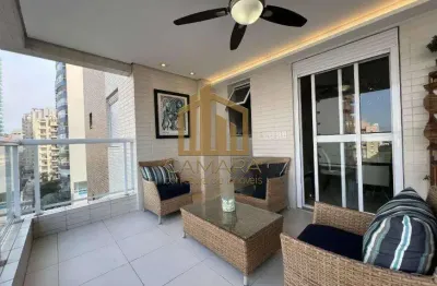 Apartamento para venda em santos, boqueirão, 3 dormitórios, 3 suítes, 5 banheiros, 3 vagas