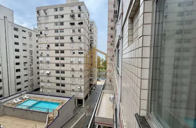 Apartamento para locação em santos, boqueirão, 1 dormitório, 1 banheiro, 1 vaga