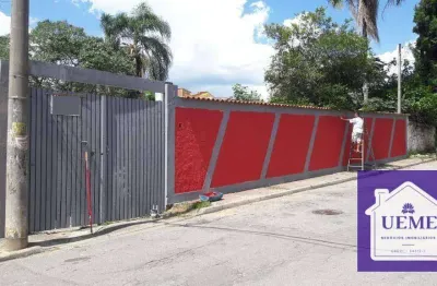 Térreo com casa e galpão, 1550m² por r$ 650.000,00  - vila caputera,  mogi das cruzes