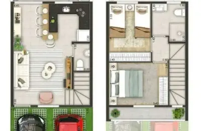 Sobrado com 2 dormitórios à venda, 60 m² por r$ 435.000,00 - villa dos jatobás - parque santa rosa - suzano/sp