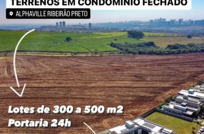 Lotes de 300 a 500 m² em alphaville - lançamento ribeirão preto