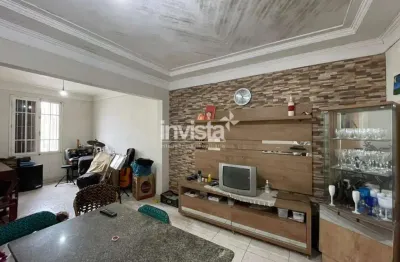 Comprar casa de 3 dormitórios na vila mathias em santos