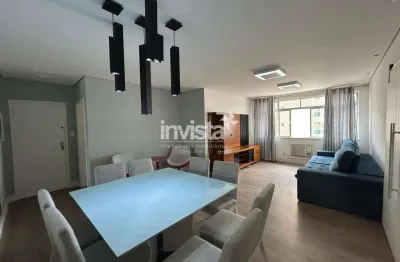 Apartamento com 3 quartos para alugar no Pompéia, Santos 