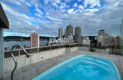 Cobertura com 3 quartos à venda no Ponta da Praia, Santos 